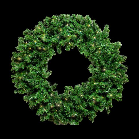 MUSA 36 inch pre-lit LED wreath, Sun Warm White