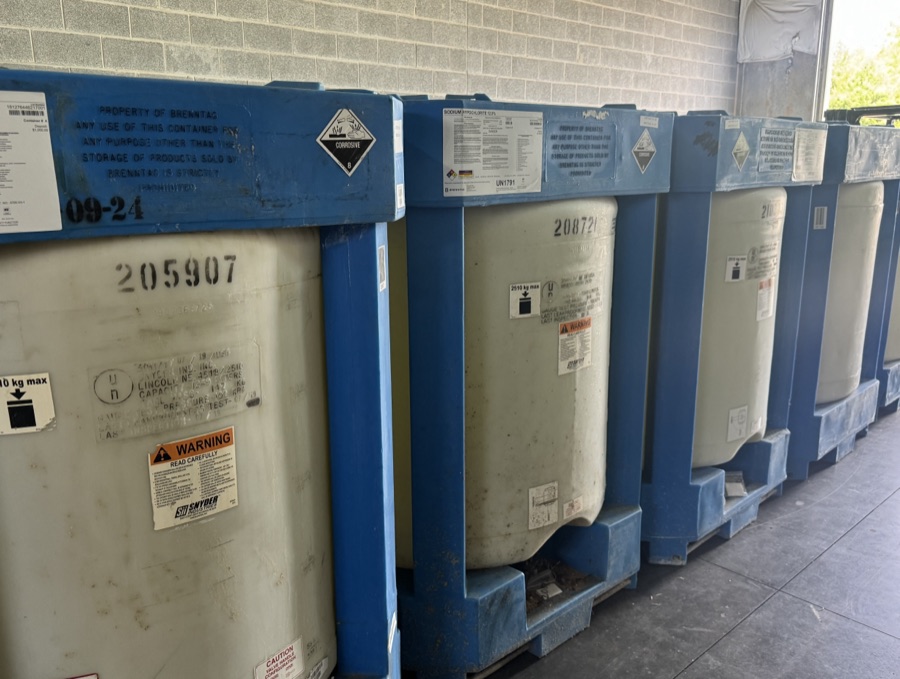 Bulk Chemical 12.5% Sodium Hypochlorite — bulk fill